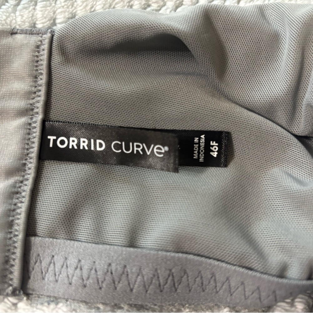 Torrid Curve Gray Full Coverage Bra